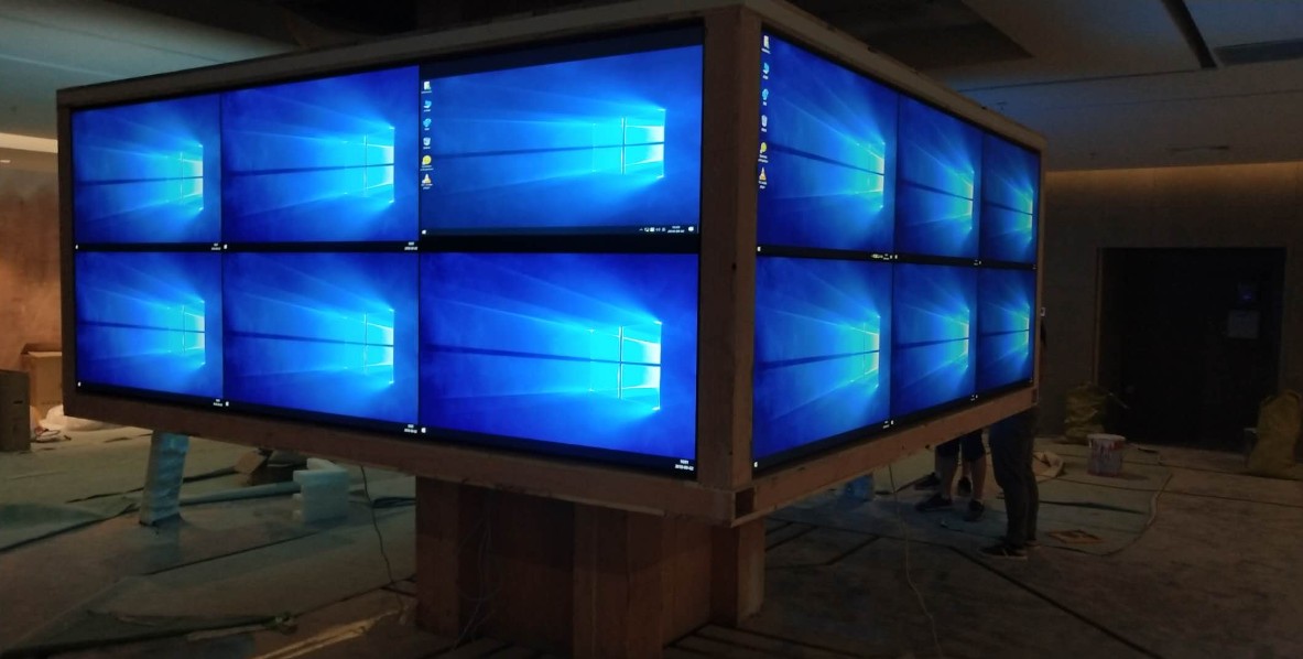 上海素希液晶拼接屏應用于?？h文化藝術中心